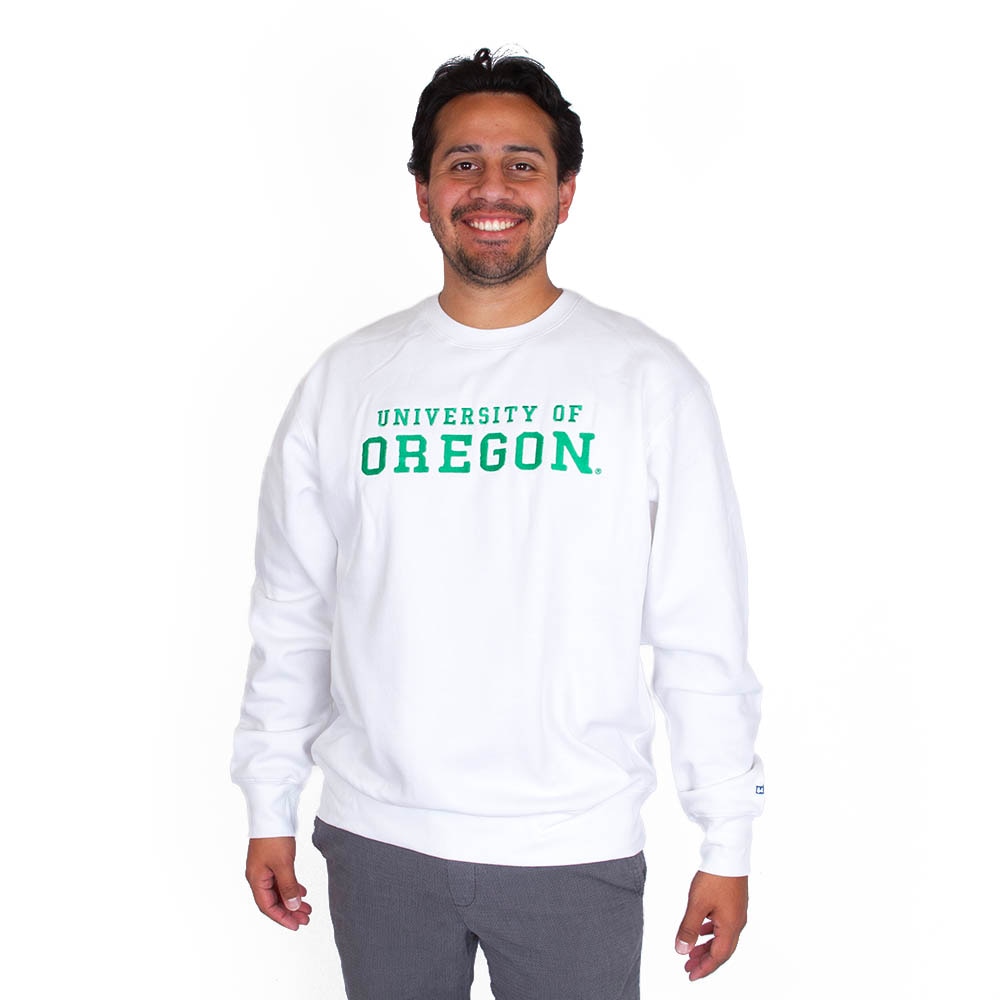 Ducks Spirit, Blue 84, White, Pullover, Cotton Blend, Men, Campbell fleece, Sweatshirt, 800469